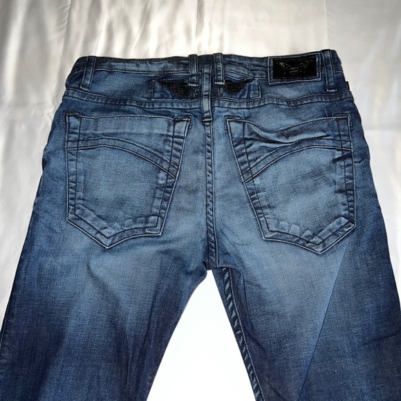 Men's Robin's Jeans Zipper Skinny R50752 Size 32 Dark Wash Authentic - Picture 7 of 8